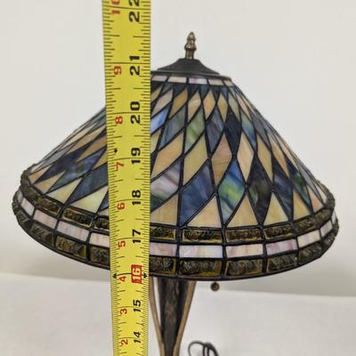 Vintage Quoizel Stained Glass Lamp