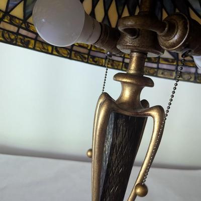 Vintage Quoizel Stained Glass Lamp