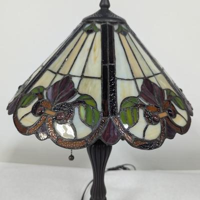 Stained Glass Quoizel Western Bronze Table Lamp