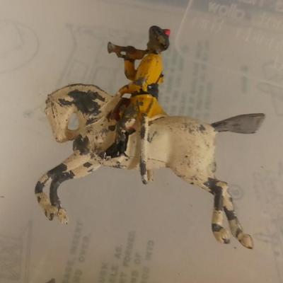LOT 108 TWO EARLY LEAD HORSE SOLDIERS
