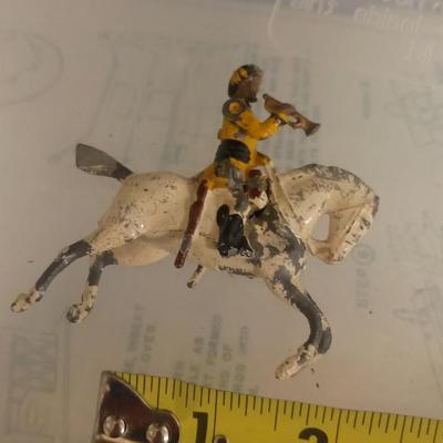 LOT 108 TWO EARLY LEAD HORSE SOLDIERS