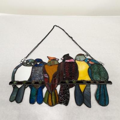 Stained Glass Bird Wall Decor