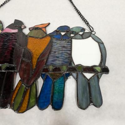 Stained Glass Bird Wall Decor