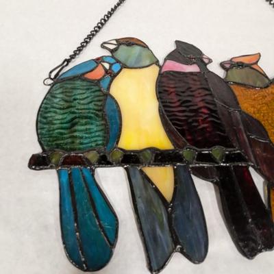 Stained Glass Bird Wall Decor
