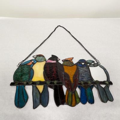 Stained Glass Bird Wall Decor