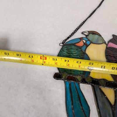Stained Glass Bird Wall Decor