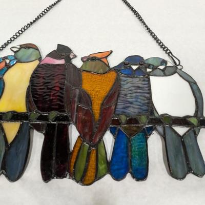 Stained Glass Bird Wall Decor