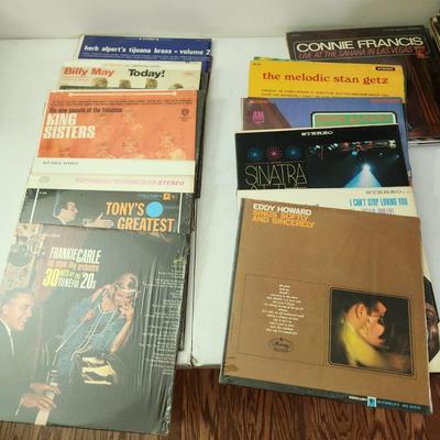 2 Stacks Record Albums Count Basie, Peggy Lee