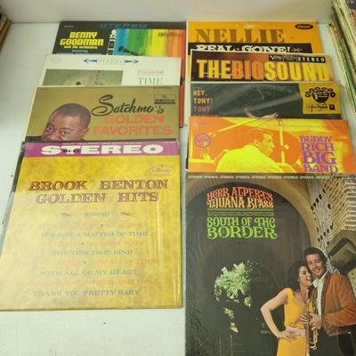 2 Stacks Record Albums Count Basie, Peggy Lee