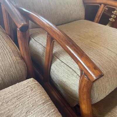 P4-pair of reclining chairs with Ottoman