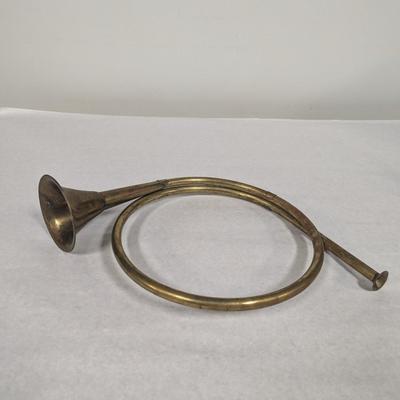Antique Brass Musical Instrument Natural Horn