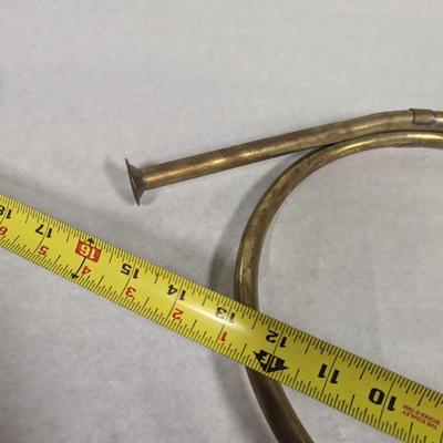 Antique Brass Musical Instrument Natural Horn