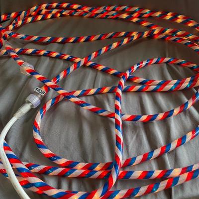 Red, white & blue rope lights