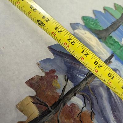 Hand Painted 4 Seasons Saw Blade