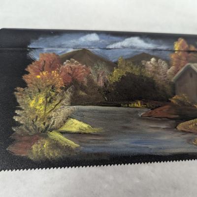 Hand Painted Scenic Saw