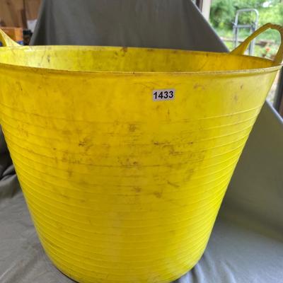 Yellow storage tub