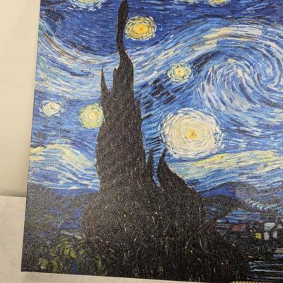 Starry Night Painting On Canvas 23 1/2" x 15 3/4"