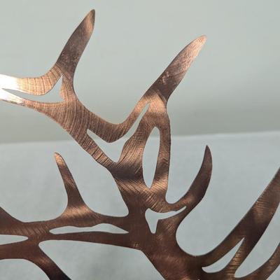 Wrought Iron Moose Head Wall Decor