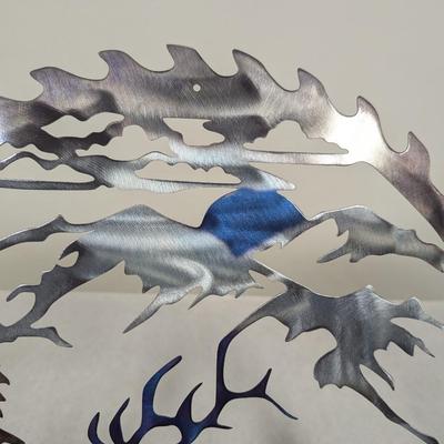 Metal Moose Wall Decor