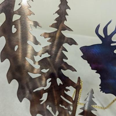 Metal Moose Wall Decor
