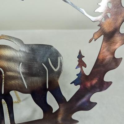 Metal Moose Wall Decor