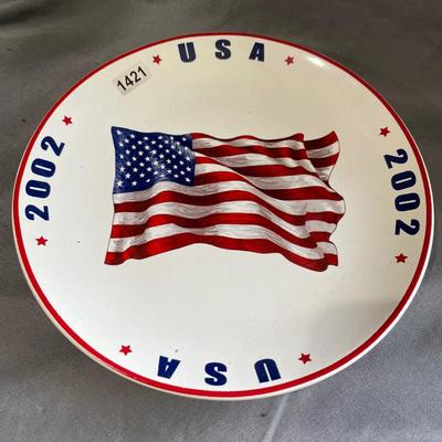 USA plate