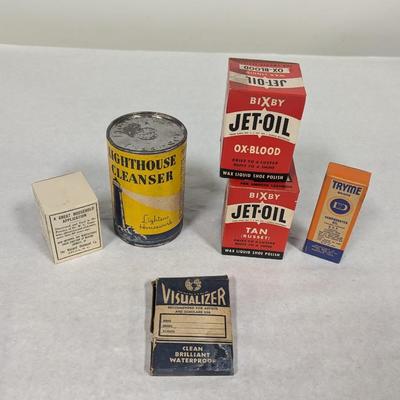 Vintage Advertising Collection Wizard Ointment Bixby Jet-Oil Lighthouse Cleanser Tryme Visualizer Crayons Choice B