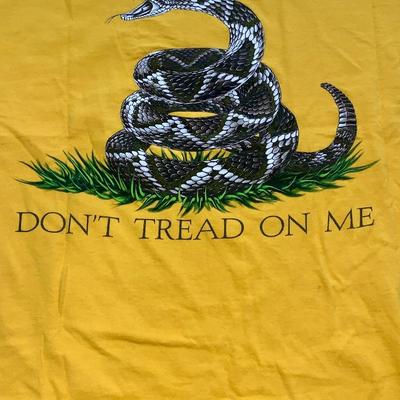 “Don’t Tread on Me” Tee Shirt w/ Rattlesnake
