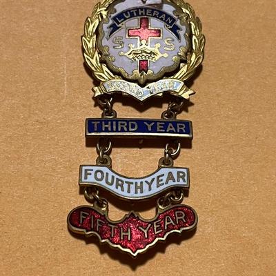 Cross & Crown Religious Pin