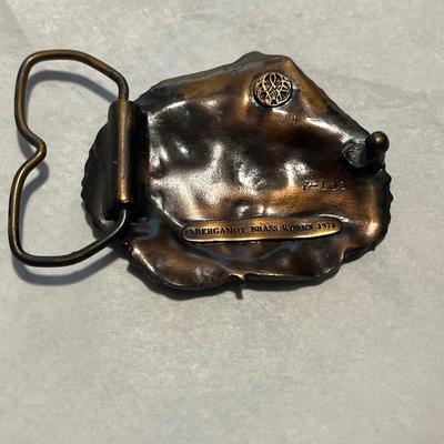 1974 Bergamont Brass Works Women’s Belt Buckle