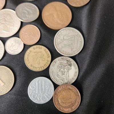 Large Mixed lot of Foreign Country Coins & currency