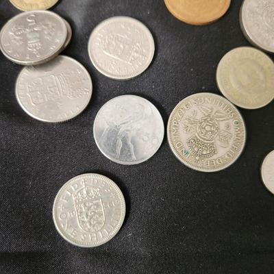 Large Mixed lot of Foreign Country Coins & currency