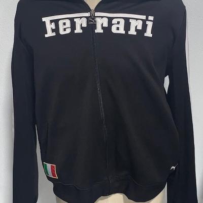 Vintage Ferrari Full Zip Racing Jacket by Puma, Size XL