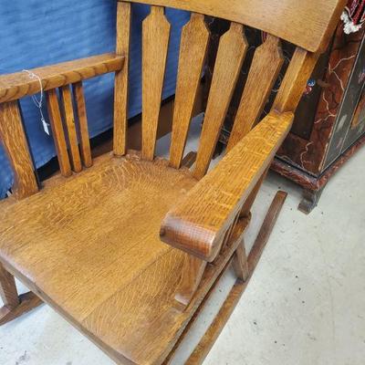 wooden rocker 
