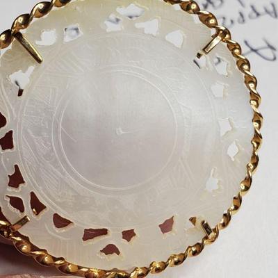 Counter - late 1800's in 14kt gold bezel