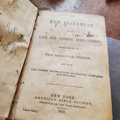 New Testament small bible circa 1872