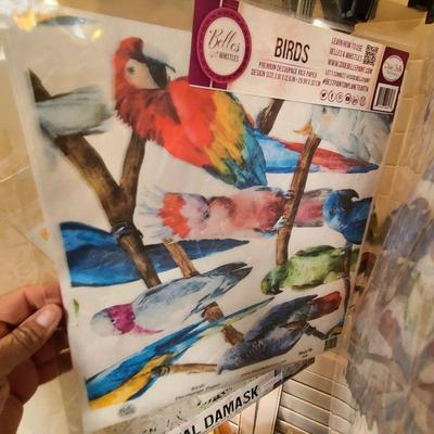 Dixie Belle Decoupage papers Belles Whistles birds