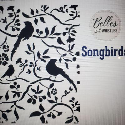 Dixie Belle Stencil Belles Whistles Songbirds