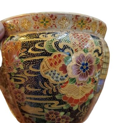 Satsuma style bowl vase 