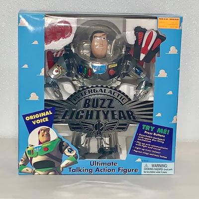Original Voice Disney Toy Story Intergalactic Buzz Lightyear Figure by Thinkway
