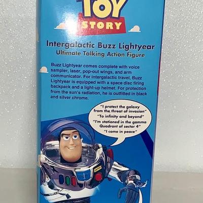 Original Voice Disney Toy Story Intergalactic Buzz Lightyear Figure by Thinkway