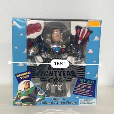 Original Voice Disney Toy Story Intergalactic Buzz Lightyear Figure by Thinkway
