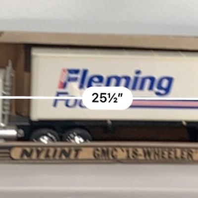 Vintage Fleming Foods Pressed Steel GMC Tractor/Trailer by Nylint