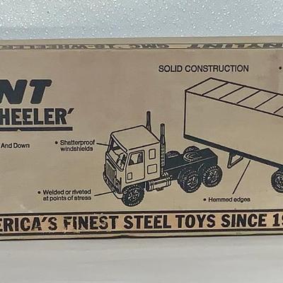 Vintage Fleming Foods Pressed Steel GMC Tractor/Trailer by Nylint