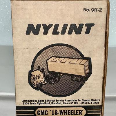 Vintage Werner Pressed Steel GMC Tractor/Trailer by Nylint