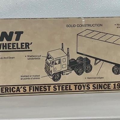 Vintage Werner Pressed Steel GMC Tractor/Trailer by Nylint