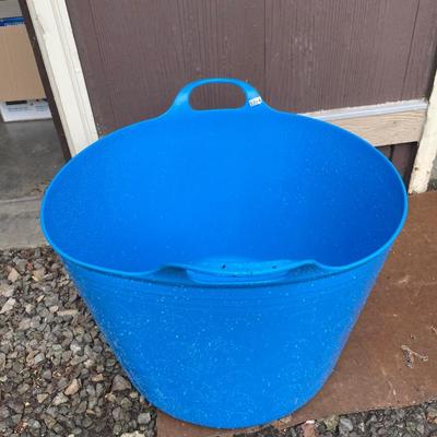Blue storage tub