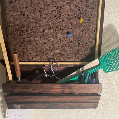 Z1- bulletin board and decor plus extras