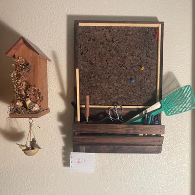 Z1- bulletin board and decor plus extras