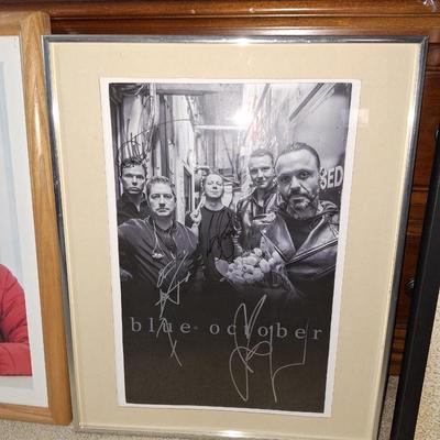 Autographed band photo Blue October